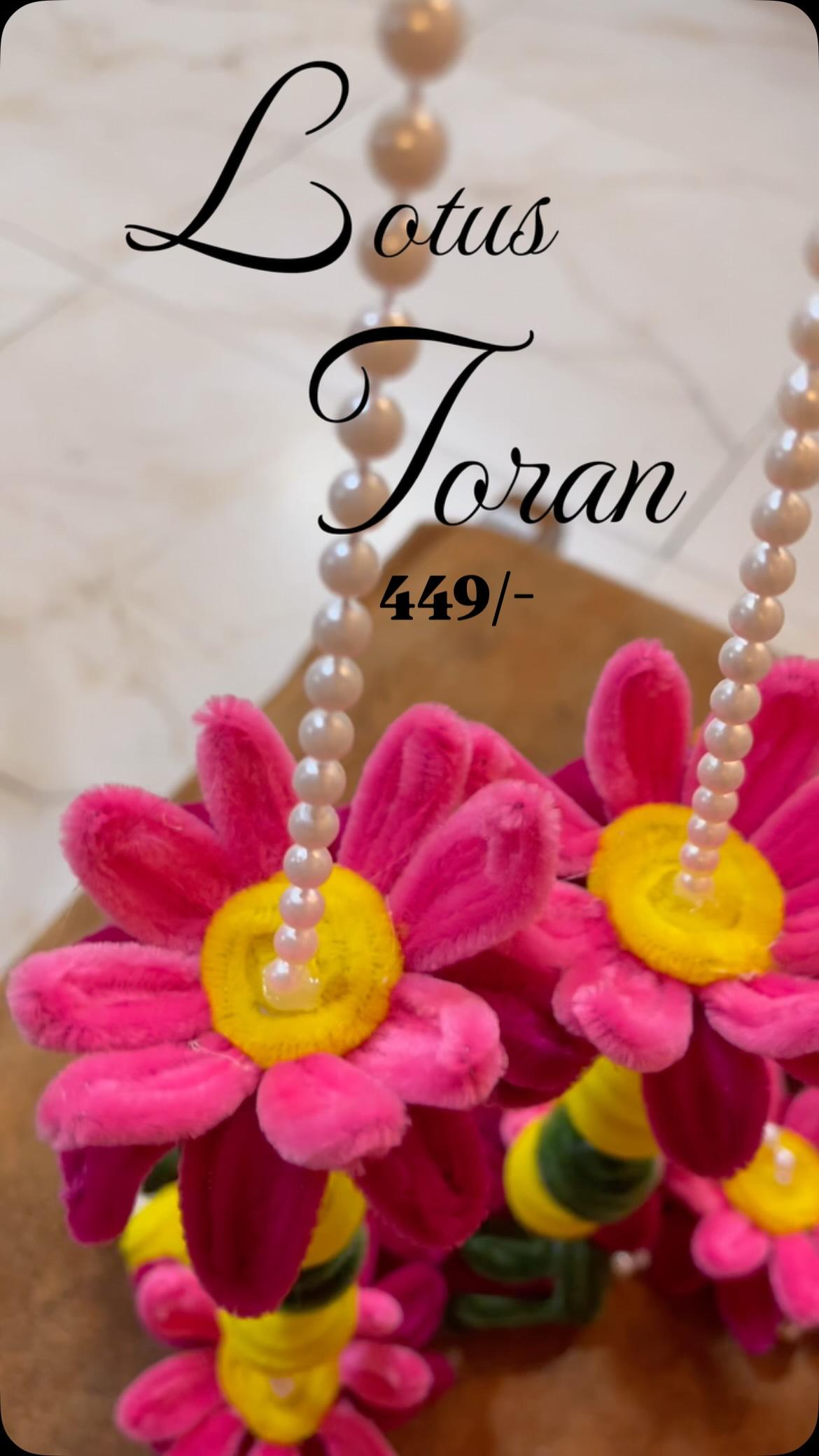 Handcrafted Lotus Toran - Image 1